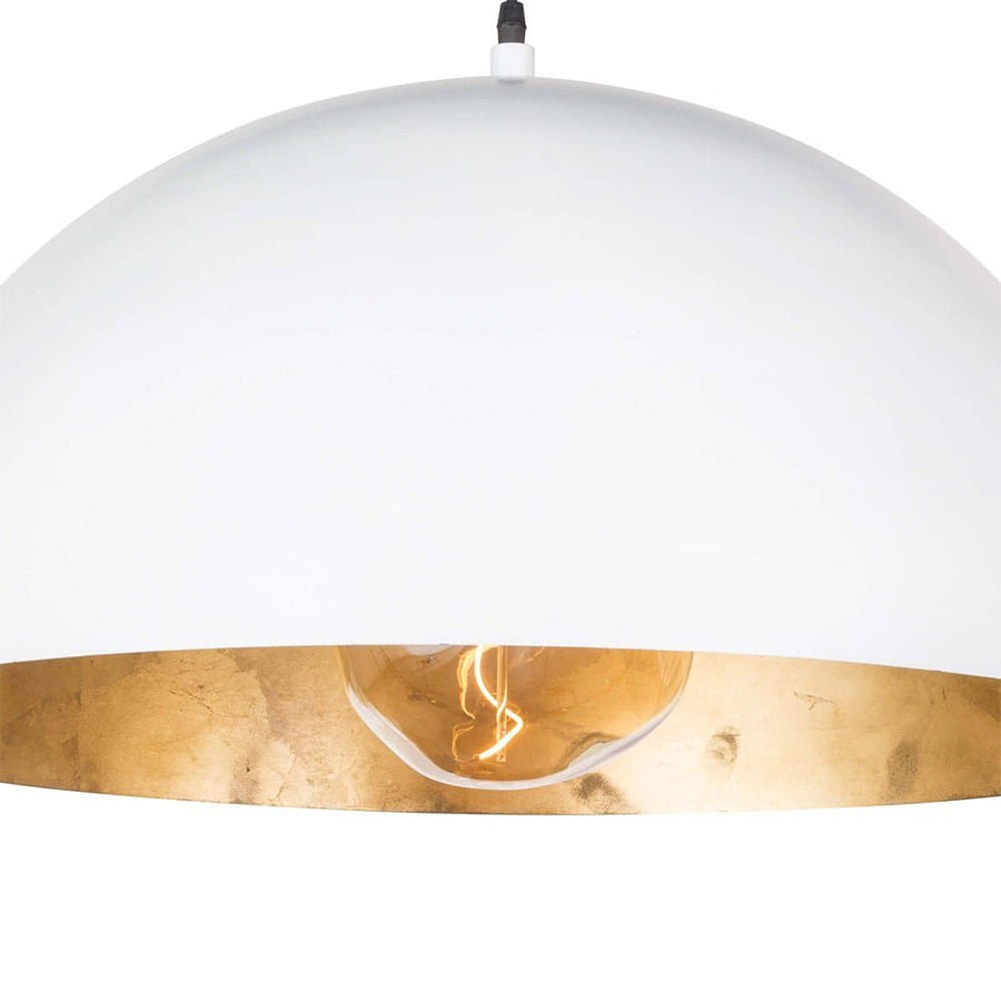 Chandelierias - Open Box - Modern Hanging Oversized Dome Pendant - Pendant - 31 in. - White