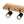 Chandelierias-Rustic 5-Light Walnut Wood Semi-Flush Track Light-Semi Flush-Pine & Black-