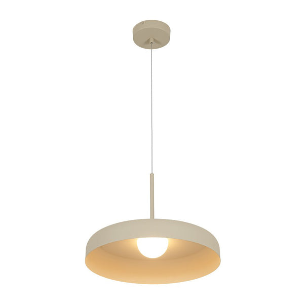 Chandelierias - Scandinavia 1 - Light Dimmable LED Flat Drum Pendant - Pendants - Sandy - 