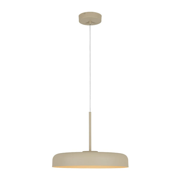 Chandelierias - Scandinavia 1 - Light Dimmable LED Flat Drum Pendant - Pendants - Sandy - 