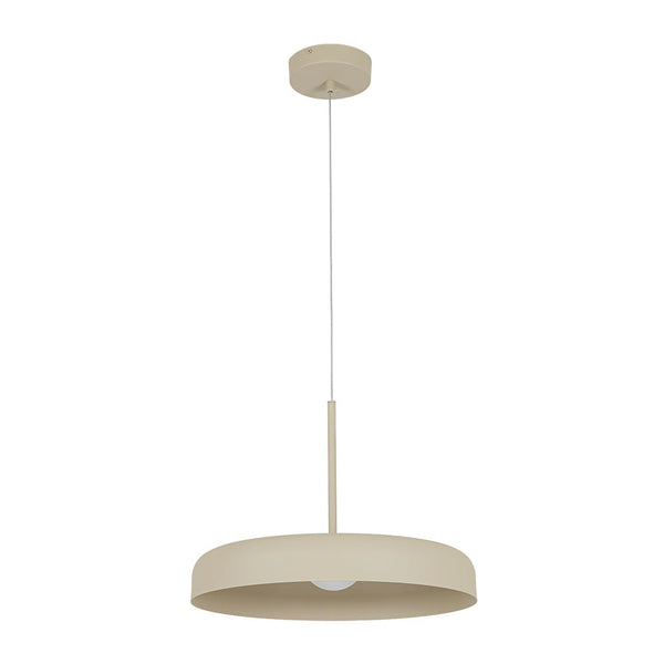 Chandelierias - Scandinavia 1 - Light Dimmable LED Flat Drum Pendant - Pendants - Sandy - 