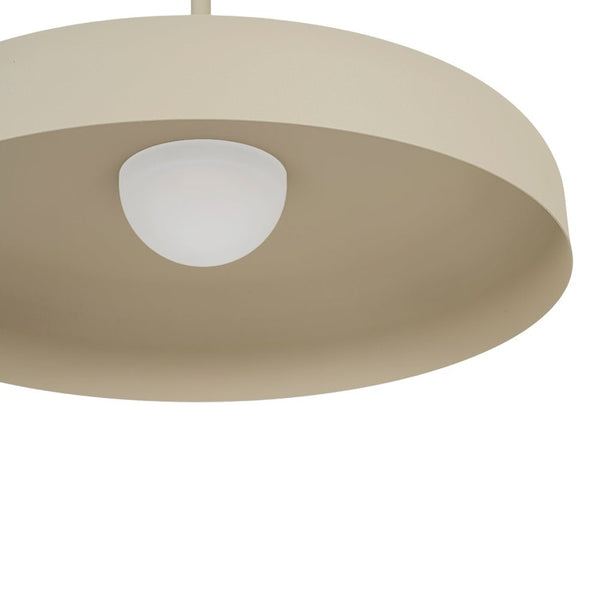 Chandelierias - Scandinavia 1 - Light Dimmable LED Flat Drum Pendant - Pendants - Sandy - 