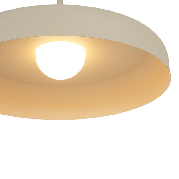 Chandelierias - Scandinavia 1 - Light Dimmable LED Flat Drum Pendant - Pendants - Sandy - 