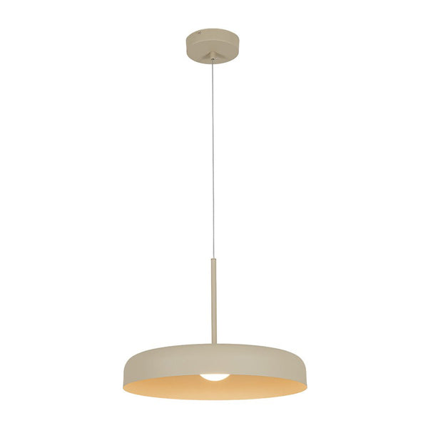 Chandelierias - Scandinavia 1 - Light Dimmable LED Flat Drum Pendant - Pendants - Sandy - 