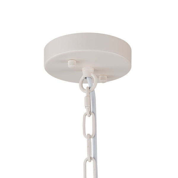 Chandelierias - Scandinavia 1 - Light Matte White Hanging Metal Pendant - pendant - Dome - 