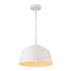 Chandelierias - Scandinavia 1 - Light Matte White Hanging Metal Pendant - pendant - Teardrop - 