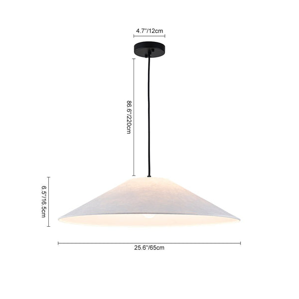 Chandelierias - Scandinavia 1 - Light Umbrella - shaped Paper Single Pendant - Pendants - Matte Black - 