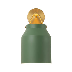 Chandelierias - Scandinavia Decorative 1 - Light Barrel Wall Sconce Indoor - Wall Light - Green - 