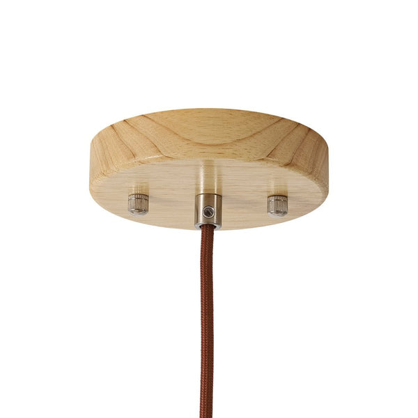 Chandelierias - Scandinavian 1 - Light Cone Wood Single Pendant - Chandeliers - Chocolate - 