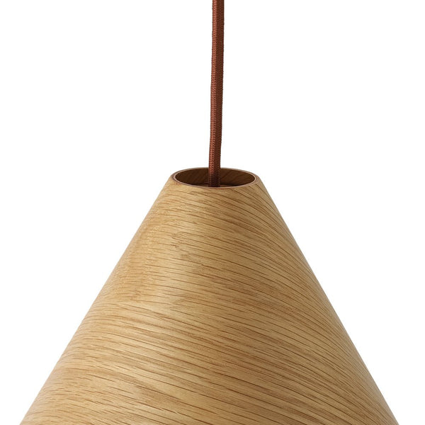 Chandelierias - Scandinavian 1 - Light Cone Wood Single Pendant - Chandeliers - Chocolate - 