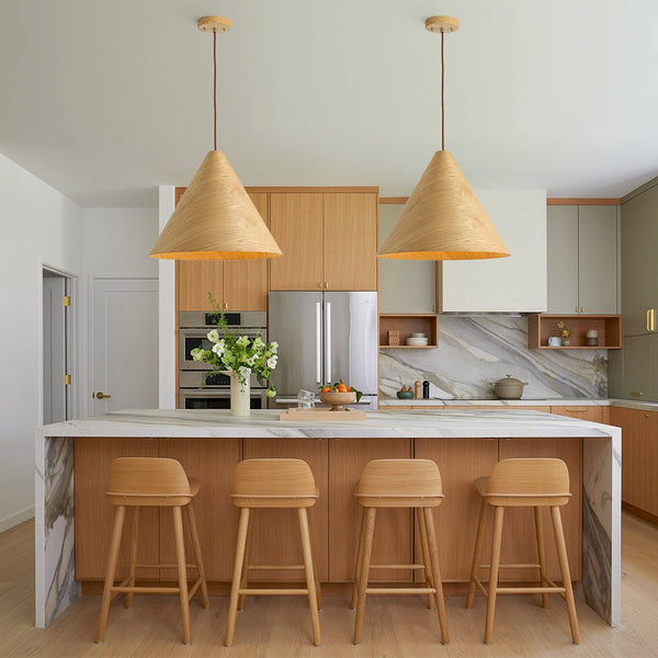 Chandelierias - Scandinavian 1 - Light Cone Wood Single Pendant - Chandeliers - Original - 