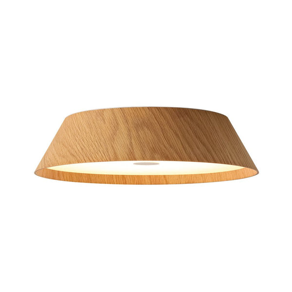 Chandelierias - Scandinavian Conical Cake - Shaped Wood Dimmable LED Flush Mount - Flush Mount - Dark Walnut - 