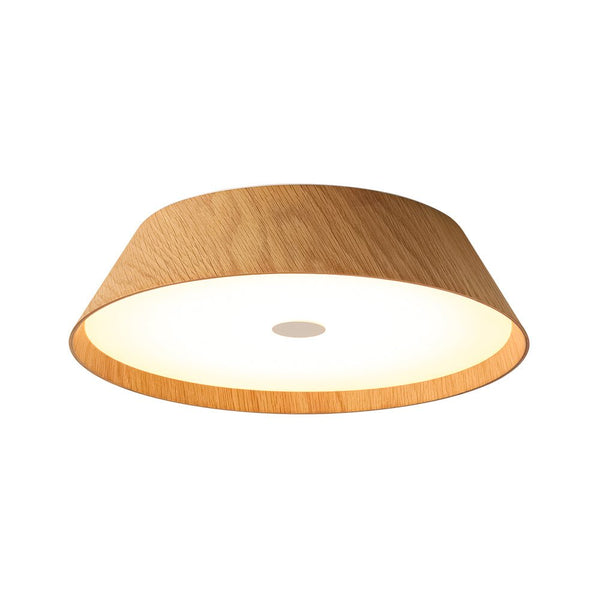 Chandelierias - Scandinavian Conical Cake - Shaped Wood Dimmable LED Flush Mount - Flush Mount - Dark Walnut - 