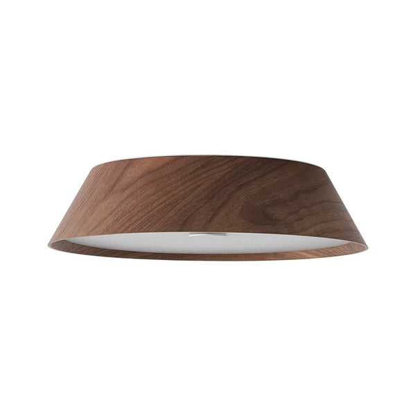 Chandelierias - Scandinavian Conical Cake - Shaped Wood Dimmable LED Flush Mount - Flush Mount - Dark Walnut - 