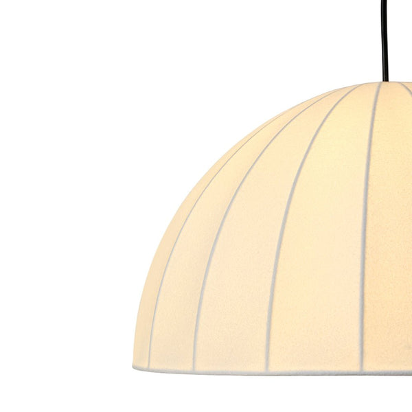 Chandelierias - Scandinavian Single - Light Silk Domed Pendant - Pendants - 19.7 in - 