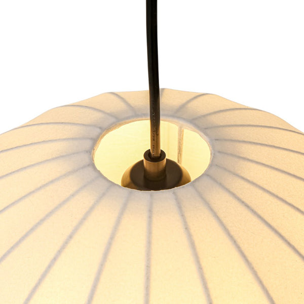 Chandelierias - Scandinavian Single - Light Silk Domed Pendant - Pendants - 19.7 in - 