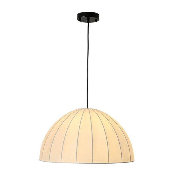 Chandelierias - Scandinavian Single - Light Silk Domed Pendant - Pendants - 19.7 in - 
