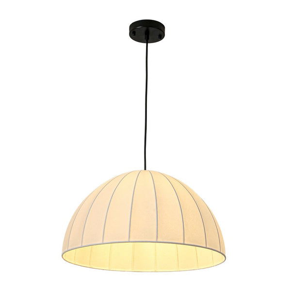Chandelierias - Scandinavian Single - Light Silk Domed Pendant - Pendants - 19.7 in - 