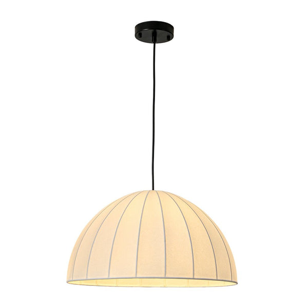 Chandelierias - Scandinavian Single - Light Silk Domed Pendant - Pendants - 19.7 in - 