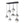 Chandelierias-Sculptural 7-Light Multi-globe Ombre Mirror Glass Linear Chandelier-Chandeliers-Black-