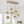 Chandelierias-Sculptural 7-Light Multi-globe Ombre Mirror Glass Linear Chandelier-Chandeliers-Gold-