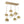 Chandelierias-Sculptural 7-Light Multi-globe Ombre Mirror Glass Linear Chandelier-Chandeliers-Gold-