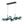 Chandelierias-Sculptural 8-Light Staggered Gradient Glass Island Chandelier-Chandeliers-Black-Green Gradient