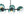 Chandelierias-Sculptural 8-Light Staggered Gradient Glass Island Chandelier-Chandeliers-Black-Green Gradient