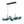 Chandelierias-Sculptural 8-Light Staggered Gradient Glass Island Chandelier-Chandeliers-Black-Green Gradient