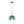 Chandelierias-Sculptural Gradient Tinted Glass Globe Single Pendant-Pendants-Emerald Green-