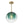 Chandelierias-Sculptural Gradient Tinted Glass Globe Single Pendant-Pendants-Emerald Green-