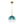 Chandelierias-Sculptural Gradient Tinted Glass Globe Single Pendant-Pendants-Emerald Green-