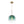Chandelierias-Sculptural Gradient Tinted Glass Globe Single Pendant-Pendants-Emerald Green-