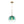 Chandelierias-Sculptural Gradient Tinted Glass Globe Single Pendant-Pendants-Emerald Green-