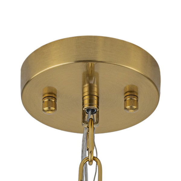 Chandelierias - Sleek Modern 17 - Light Hand - blown Glass Firework Sphere Chandelier - Chandeliers - Brushed Brass - 