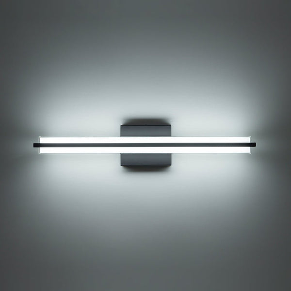 Chandelierias - Sleek Modern Cuboid Bar Linear Dimmable LED Vanity Light - Wall Light - Black - 