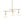 Chandelierias - Sleek Modern Linear 3 - Light Milk Glass Drape Chandelier - Chandeliers - Brass - 