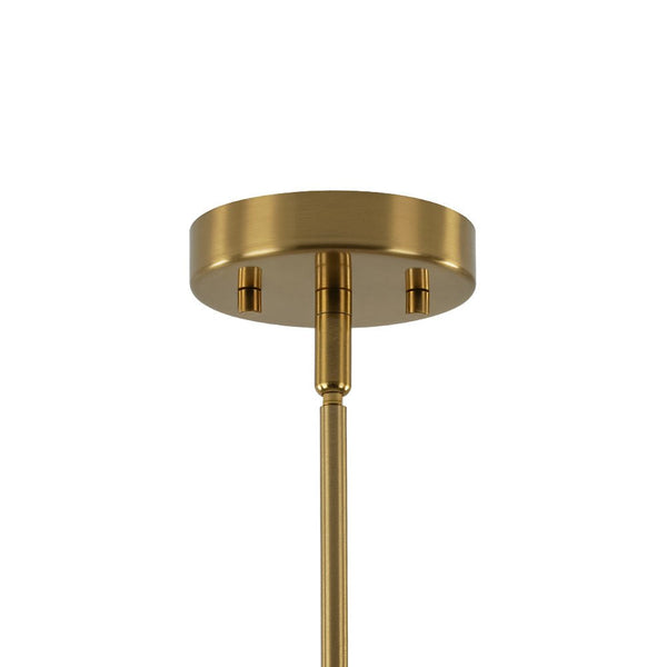 Chandelierias - Sleek Modern Linear 3 - Light Milk Glass Drape Chandelier - Chandeliers - Brass - 