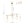 Chandelierias - Sleek Modern Linear 3 - Light Milk Glass Drape Chandelier - Chandeliers - Brass - 