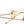 Chandelierias-Sputnik Brass Fluted Glass Bubble Linear Semi-flush Mount-Flush Mount-Brass-