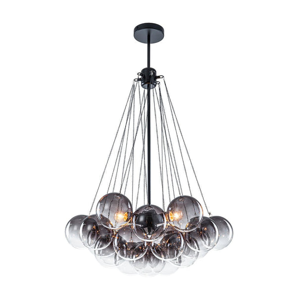 Chandelierias - Statement Cluster 3 - Light Gradient Colored Glass Chandelier - Chandelier - Sky - blue - 