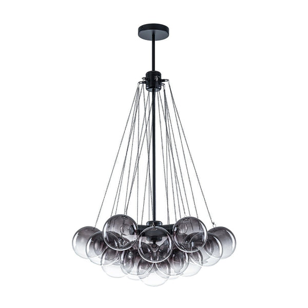 Chandelierias - Statement Cluster 3 - Light Gradient Colored Glass Chandelier - Chandelier - Sky - blue - 