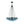 Chandelierias - Statement Cluster 3 - Light Gradient Colored Glass Chandelier - Chandelier - Sky - blue - 