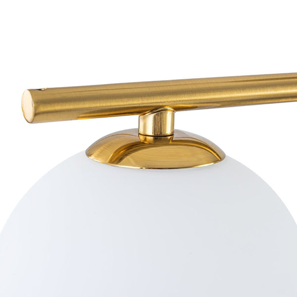 Chandelierias - Stylish Modern 9 - Light Branch Glass Globe Semi Flush Mount - Semi Flush - Brass - 