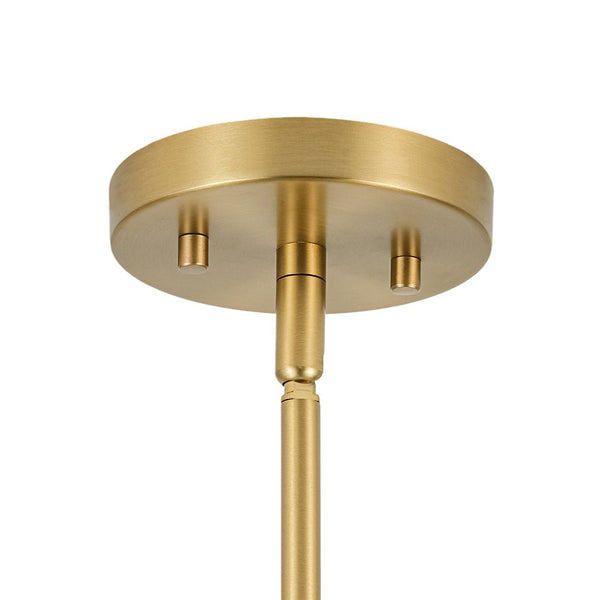 Chandelierias - Ultra Modern Dimmable LED Geometric Drum Pendant - Pendants - Blue & Brass - 