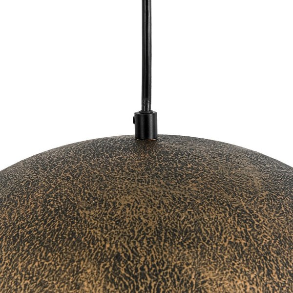 Chandelierias - Unique 1 - Light Water - erosion Patterned Dome Pendant - Pendant - Bronze - 