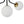 Load image into Gallery viewer, Chandelierias - Unique 5 - Light Milk Glass Sputnik Semi - Flush Mount - Semi Flush - Black &amp; Brass - 
