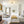 Chandelierias-Unique 5-Light Milk Glass Sputnik Semi-Flush Mount-Semi Flush-Black & Brass-
