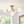 Chandelierias-Unique 5-Light Milk Glass Sputnik Semi-Flush Mount-Semi Flush-Brass-