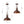 Chandelierias-Vintage 1-Light Rusted Metal Rolled Barn Pendant-Pendants-2-Pack-